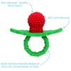 RAZBABY Razbuddy Razberry Teether/Pacifier Holder w/Removable Baby Teether Toy - 0M+ - Bpa Free - Bunny