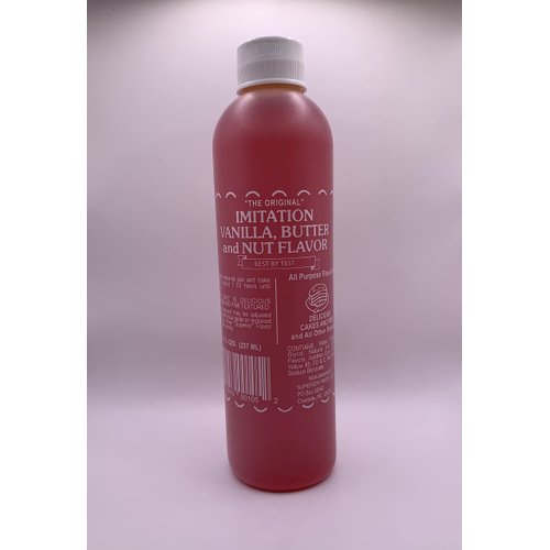Superior Flavors VANILLA, BUTTER, & NUT | Cooking and Baking Flavoring | Delicious Substitute for Vanilla Extract | Water Based, and Alcohol Free | 8oz Bottle