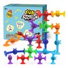 Suction Cup Toy for Baby Age 3, Suction Toys 40PCS Kids Bath Toys Ages 4-8, Toddler Window Shower Bathtub Building Toys, Montessori Sensory Stress Release Gifts for 6-8 Years Old Boys Girls