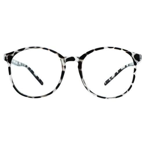 VisionGlobal Blue Light Blocking Glasses for Women/Men, Anti Eyestrain, Computer Reading, TV Glasses, Stylish Oval Frame, Anti Glare(Leopard,No Magnification)