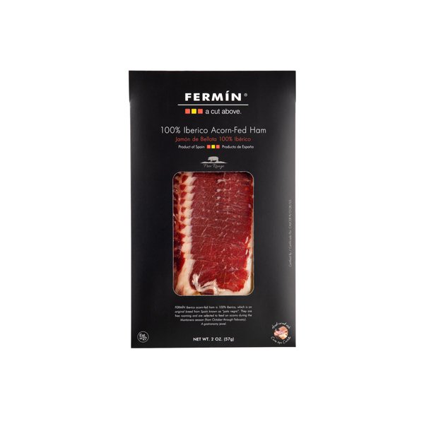 Iberico de Bellota Ham Sliced by Hand (2 oz). GLUTEN FREE by Fermin