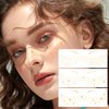 Kistreao Glitter Freckles Face Tattoo 6Pcs Sparkle Freckles Face Stickers Snowflake Star Freckles Face Makeup Patches Gold Eyes Face Temporary Tattoos for Women Girls Christmas Party Supplies (B)