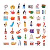 100 Pack Art Painting Stickers, Art Painting Party Favors, Birthday Decorations