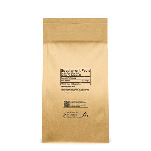 Beta Alanine Powder (2lb), Always Pure Non-Essential Amino Acid, Gluten-Free, Non-GMO