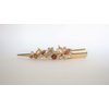 Generic Gold tone rose gold flowers and leaves metal alligator hair claw clip clamp