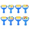 STOBOK Drawing Sponge Roller Brush Kids Paint Graffiti DIY Tool Sponge Brush,8 Pieces