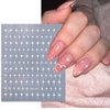 Star Nail Stickers for Nail Art 3D Glitter Starlight Self-Adhesive Nail Design Decals 6Pcs Laser Gold Silver Black White Stars Nail Art Stickers with Rhinestones Star Stickers for Manicure Supplies