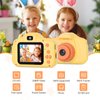 Mafiti Kids Camera 26MP HD Selfie Digital Camera for Kids,Portable Toddler Camera Toy with 1080P Video,Birthday Xmas Gift for 3-8 Year Old Girl Boy (Orange)