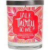 30th Birthday Candles for Her - Talk Thirty to Me, Happy Birthday Sister Bestie Candles for Women, 30th Birthday Candles Gifts for Women, Made in USA