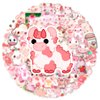 50 PCS Cute Cow Pig Stickers, Kawaill Rainbow Cattle Waterproof Vinyl Stickers for Water Bottles, Laptop, Scrapbook, Cow and Pig Aesthetic Stickers Bulk, Party Supplies