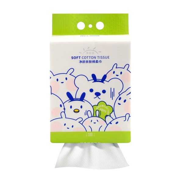 160 Count Soft Dry Wipes 100% Cotton Tissue Disposable Face Towel for Drying Face Cloths,Extra Ultra Soft and Thick Lint-Free Facial Towels for Sensitive Skin (White, 160 Count-1)