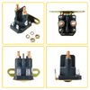 12V Starter Solenoid Relay with 4 Terminal | Fit for Cub Cadet John Deere MTD Trombetta, Garden Lawn Turn Tractor Lawn Turn Mower | OE# AM138068, AM133094, 725-04439, 816-1211-211-16