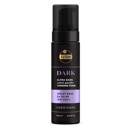 Tanning Foam Self Tan Mousse | Self Tanner Foam Ultra Dark Salon Quality Moisturizes & Hydrates for Streak Free Long Lasting Result Fragrance Free, No Fake Tan Smell 6.7oz (Dark Violet)