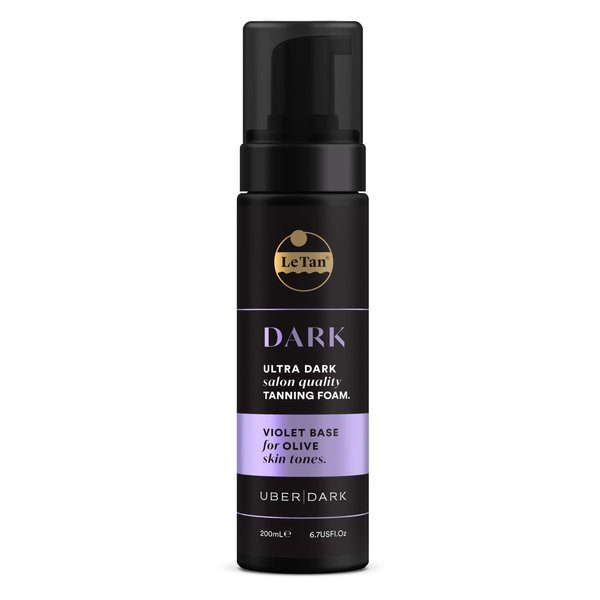 Tanning Foam Self Tan Mousse | Self Tanner Foam Ultra Dark Salon Quality Moisturizes & Hydrates for Streak Free Long Lasting Result Fragrance Free, No Fake Tan Smell 6.7oz (Dark Violet)
