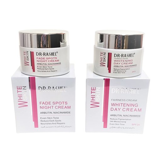 Dr Rashel Fade Dark Spots Face Day Cream &amp; Night Cream With Arbutin and Niacinamide (Bundle Pack ...