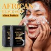 Easilydays African Black Soap Shea Butter Moisture Soap, Face and Body Moisturizing Soap, Deep Cleansing, Reduces Acne, Refining Pores, Glowing Skin, African Black Organic Soap Bar for Women & Men