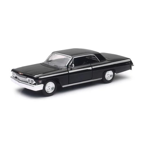 1962 Chevy Impala SS Black 1/24 Diecast Model Car by New Ray 71843A