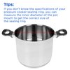 09905 Pressure Canner Sealing Ring,Replacement Gasket for Presto Pressure Cooker 01710 01740 01750 01770 01780 by FreeCat, Includes Automatic Air Vent & Overpressure Plug
