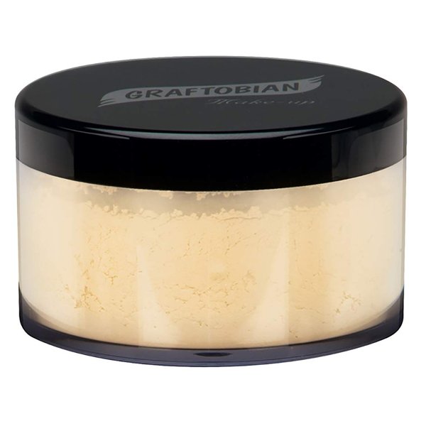 Graftobian HD LuxeCashmere Setting Powder - Banana Creme Pie (0.7 oz) - No Flashback, Matte, Silky Smooth Finish
