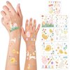 Cheerland Easter Bunny and Chick Pastels Temporary Tattoo for Kids Spring Removable Tattoos Body Sticker Party Favor Supplies and Decorations 108 pcs