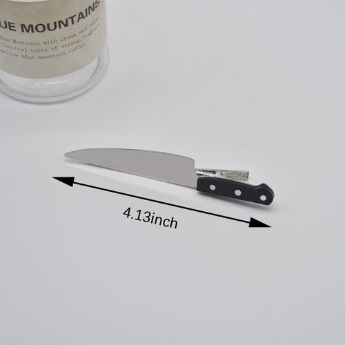 2 Pack Knife Hair Clip, Fashion Punk Hair Accessories Women's Creative Hip Hop Cosplay Halloween Party Girls Black Hair Clips Knife Hair Clip