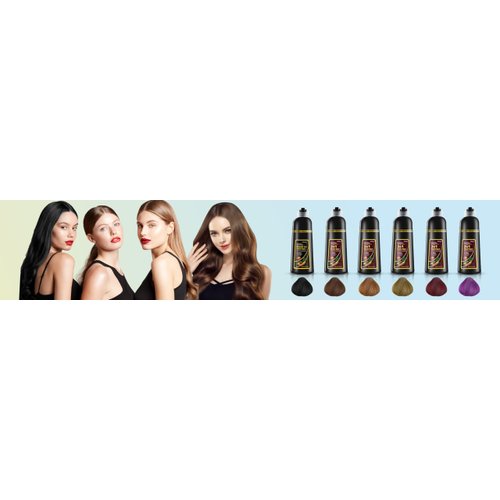 Mihkiom Hair Dye Shampoo 3 in 1 for Women & Men, Wine Red Hair Color Shampoo Refresh Hair Only 20 Mins - Natural Plant - Champu Para Pintar el Pelo