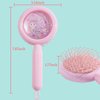 Gentle Detangling Hair Brush Set for Girls (PINK CIRCLE)