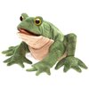 Folkmanis Toad Hand Puppet, Green/Light Tan