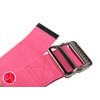 EMI 60" Polyester Gait Transfer Belt Pink - Select Buckle Type (Pink Metal Buckle)