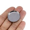 Coshar Pack of 30 Empty Round Metal Pans 26mm Eyeshadow Palette Pans Replacement for Magnets Makeup Palettes (5mm Height) Silver