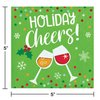 Creative Converting Holiday Cheers Red and Green Funny Christmas Party Plates and Napkins (64 Piece)