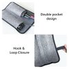WAYUTO Heat Resistant Hair Iron Mat Pouch, Professional Felt Mat Cover for Flat Irons Curling Irons Portable Travel Hair Straightener Mat Pad for Hair Styling Tools Hair Stylist Salon Tools
