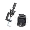 YTBYT Wig Mannequin Head Stand Nail Practice Hand Stand Adjustable Mannequin Training Head Standard Holding Clamp (Black)