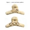 TANG SONG 4 PCS Plush Plastic Hairpin Hair Claws Hair Clips Fluffy and Cute Animal Patterns for Women Girl Lady Gentle Design (4 Different Patterns)