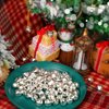 Augshy 100 Pieces Jingle Bells 4/5Inch Craft Bell Bulk for Christmas Home and Pet Decorations Xmas Decor Party Favors Supplies (Silver)