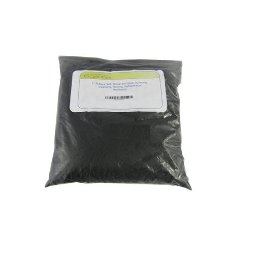 CircuitOffice 1 LB Black Salt, Ritual and Spell, Purifying, Cleansing, Healing, Metaphysical, Meditation and Wicca