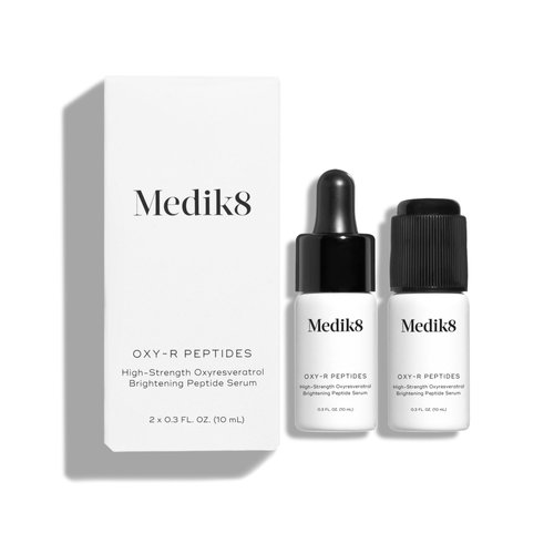 Medik8 Oxy-R Peptides Serum - Targeted Dark Spot Corrector With Twin Peptides - Freshly Activated Brigthening Serum For Face - Evens Skin Tone And Discoloration, Gentle on Sensitive Skin - 0.3 oz
