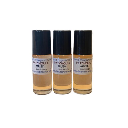 Patchouli Musk, 1 oz. roll-on body oil, bundle of 3