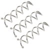 20 Pieces Simple Spiral Bobby Pins Hair Clips with Round Ball Tips for Bridal Updo & DIY Hairstyles, Spin Bun Sticks for Women and Girls, Silver