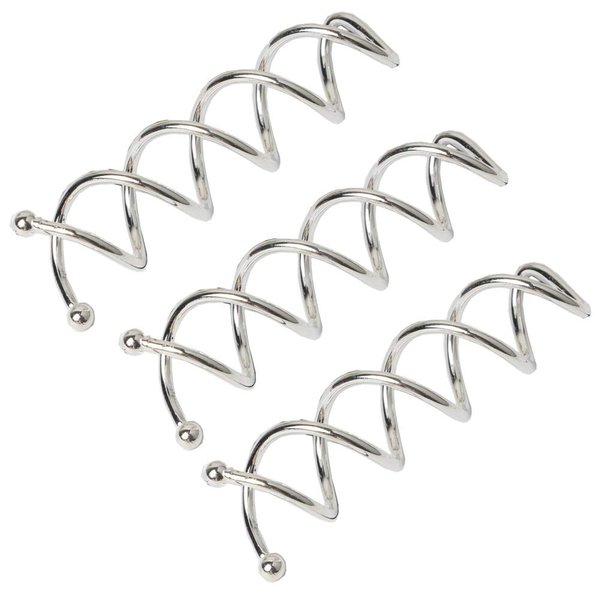 20 Pieces Simple Spiral Bobby Pins Hair Clips with Round Ball Tips for Bridal Updo & DIY Hairstyles, Spin Bun Sticks for Women and Girls, Silver