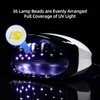 L'UGX 56W UV LED Nail Lamp Nail Dryer for Gel Polish, UV Light Curing Lamp with 4 Timer, Perfect for Manicure and Pedicure