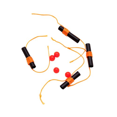 Thill Premium Bobber Stops for Fishing Floats, Fluorescent Orange, 100 Pack, (BS101)