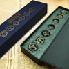 DND Dice,Hollow D&D Metal Dice,Unique Round Ball Design Octopus Dice with Gift Box for Dungeons & Dragon Gaming,7 PCs Steampunk Polyhedral D and D Dice Set D20 D12 D10 D8 D6 D4 D% for RPG,MTG,Bronze