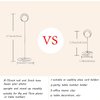 Radezon 10 Pack 8.75 inch Tall Table Number Holders Place Card Holder Table Picture Holder Wire Photo Holder Clips Picture Memo Note Photo Stand (Silver)