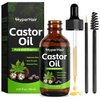 HyperHair Organic Castor Oil, 2.02 Fl. Oz, Hair Styling Agent for Hair, Eyelashes, Eyebrow Growth, Essential Oil, Massage Oil, Hair Nourishing Oil, Deep Massage & Moisturizing For Body