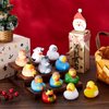 DEEKIN 12 Pcs Nativity Rubber Duck 2 Inches Christmas Nativity Duck with 1 Box Nativity Party Ducks Suitable for Holiday and Stocking Stuffers for Kids