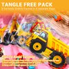 Faccito 8 Packs Construction Party Banner Decorations Traffic Zone Birthday Paper Garland Construction Birthday Paper Hanging Cutouts for Kids Boy Construction Theme Dump Truck Birthday Party Supplies