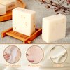 XMXueMei 3PCS Rice Water Shampoo Bar,Cleansing Gentle Solid Bar Shampoo for Face and Body,Moisturizing Handmade Hair Shampoo Soap