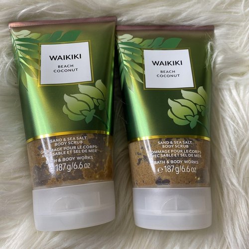2 WAIKIKI BEACH COCONUT Bath Body Sand & Sea Salt Body Scrub