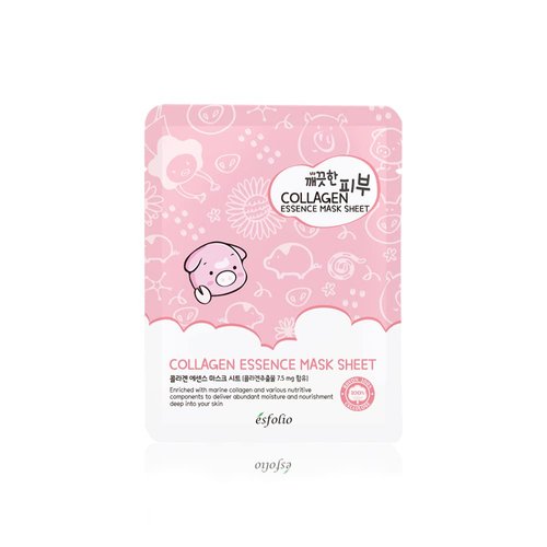 Esfolio Pure Skin Mask Box, Collagen Essence, 11.8 Ounce